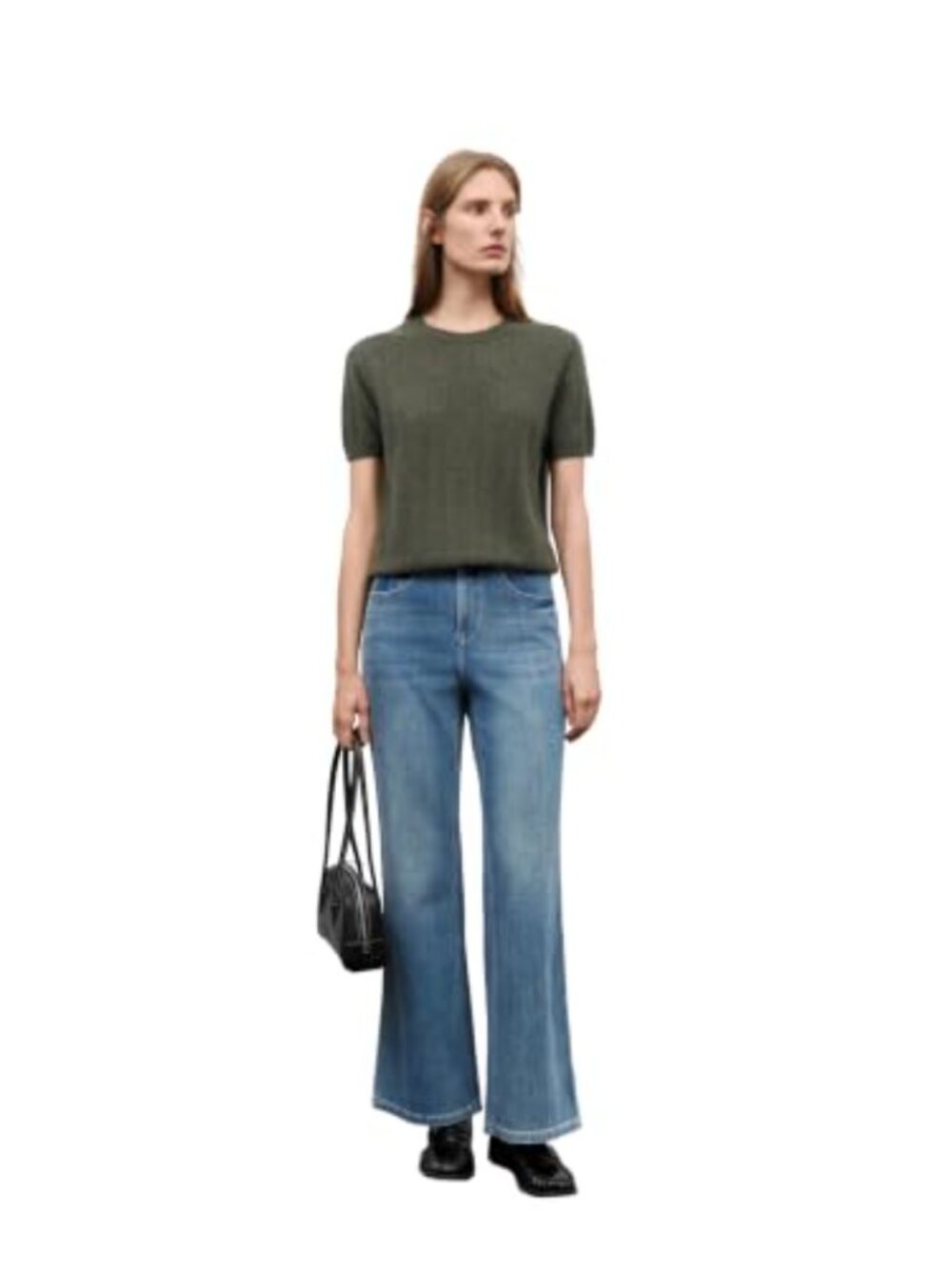 100% Cashmere Short Sleeve Crewneck Sweater - Women's Soft Pullover